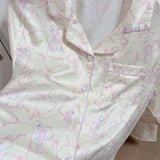 Kitty Pajamas Party Summer Sleepwear Set with top and shorts