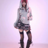 [Evil Tooth] My Rockstar Punk Bunny! Hoodie and skirt set