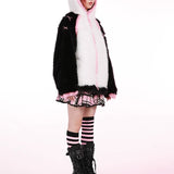 Get trendy with Evil Tooth Kawaii Panda Look Faux Fur Hoodie Coat Christmas -  available at Peiliee Shop. Grab yours for $78 today!