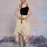 [Lactose Studio] Lacy Lullaby Midi Skirt