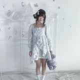 Pacific Position Primrose Babydoll 100% Cotton Long Sleeves Dress