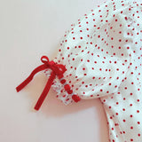 [Leflacon] ‘Summer Lovers' Vintage-inspired Red Dot One-piece dress