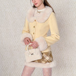 Get trendy with [Underpass] Sweetheart Woolen Jacket & Skirt Set -  available at Peiliee Shop. Grab yours for $46 today!