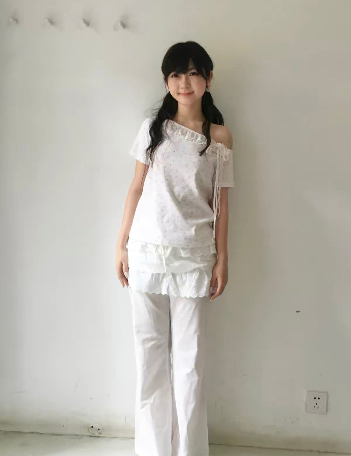 SicAstra Flower Diary Floral Off-shoulder Shirt