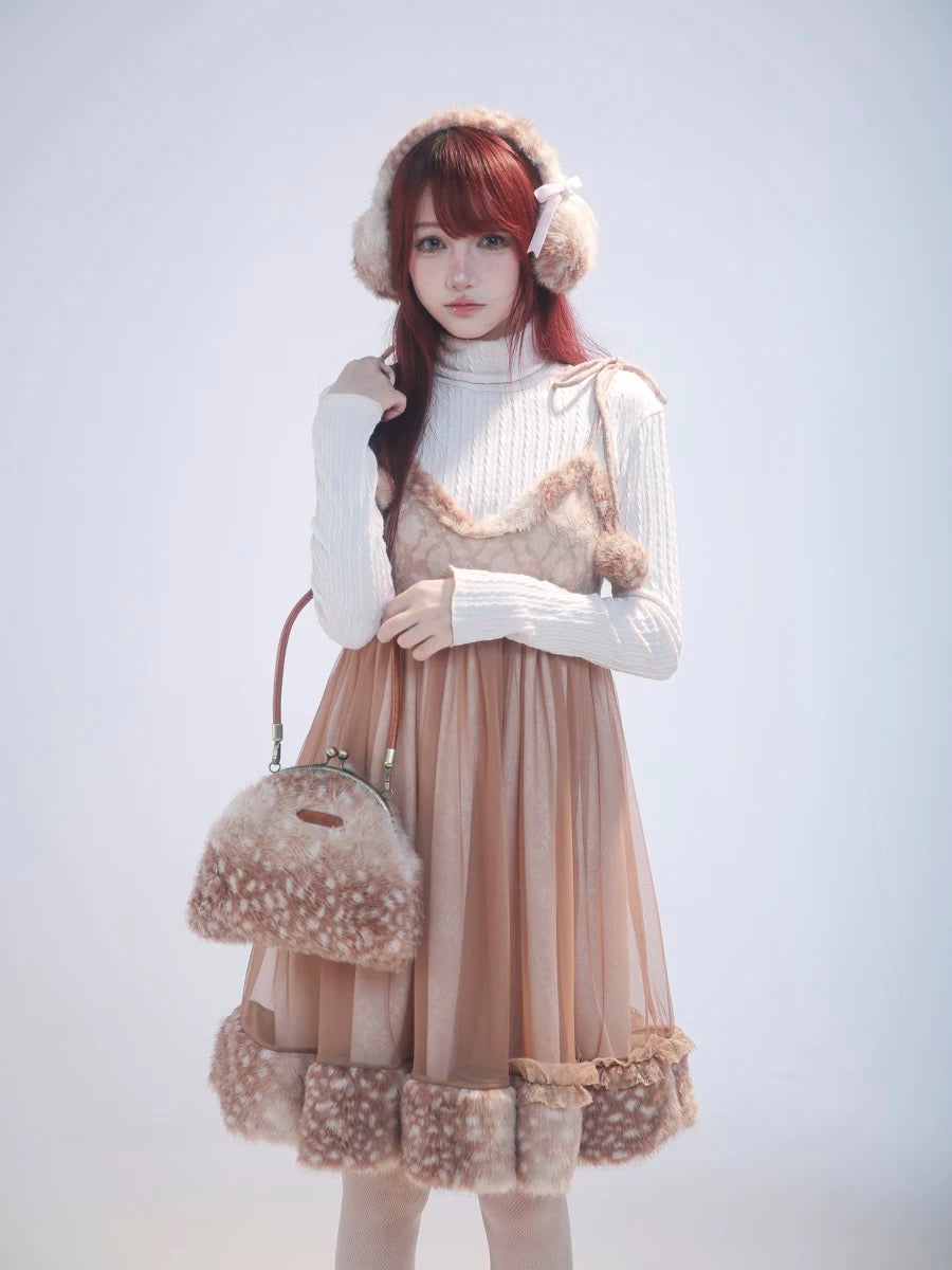 Get trendy with [Rose Island] Fairy Spirit Deer in snow land dress -  available at Peiliee Shop. Grab yours for $64 today!