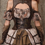 Get trendy with [Blood Supply] Dragon Era steampunk PU Corset Vest - Crop Top available at Peiliee Shop. Grab yours for $52 today!