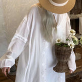 Get trendy with [Tailor Made] Mid Summer Aroma Handmade Cotton Dress -  available at Peiliee Shop. Grab yours for $89 today!
