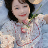 Get trendy with In my floral garden shirt crop top -  available at Peiliee Shop. Grab yours for $18 today!