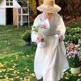 [Tailor Made] Morning Dew Handmade Cotton Bridal Maxi Dress