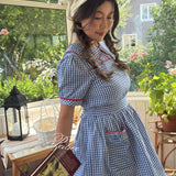 Blue Gingham Vintage 1997 Babydoll Dress