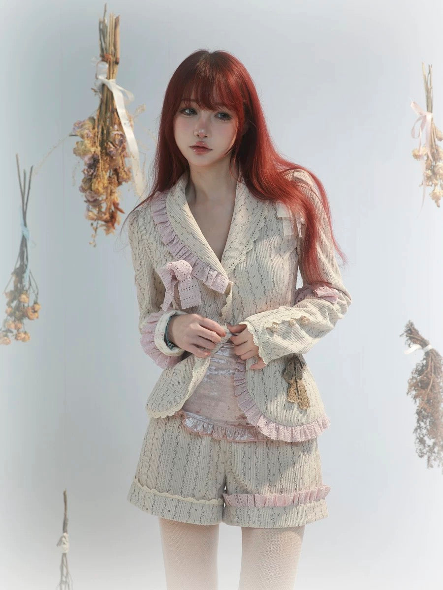 Get trendy with [Rose Island] Fairy Spirit I need Sleeping Morning Suit set -  available at Peiliee Shop. Grab yours for $65 today!