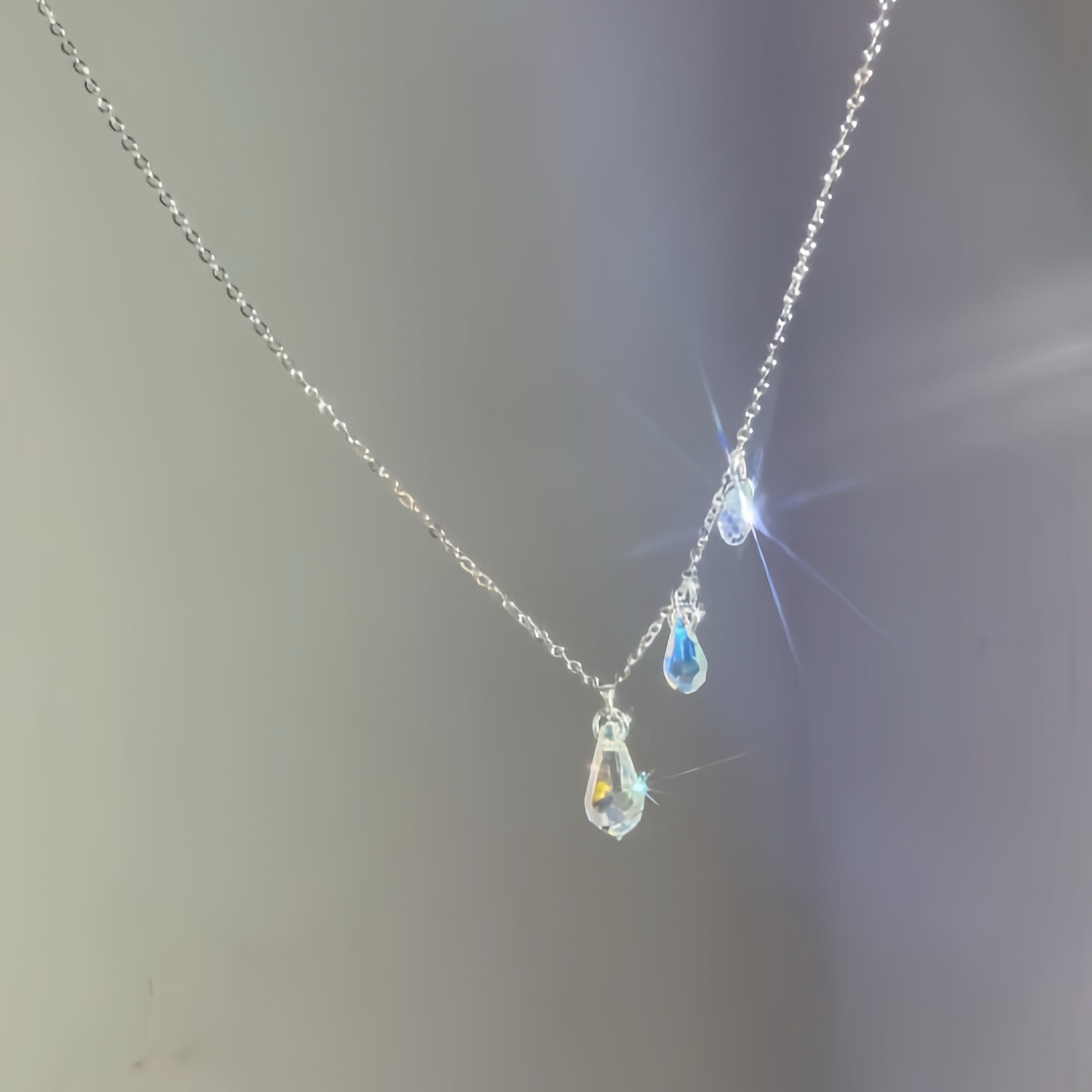 Get trendy with Angel drops crystal necklace -  available at Peiliee Shop. Grab yours for $22 today!