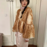 UNOSA Babydoll Fawn Deer Coat