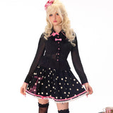 Evil Tooth Paris Girl Polka Dot Mini Skirt