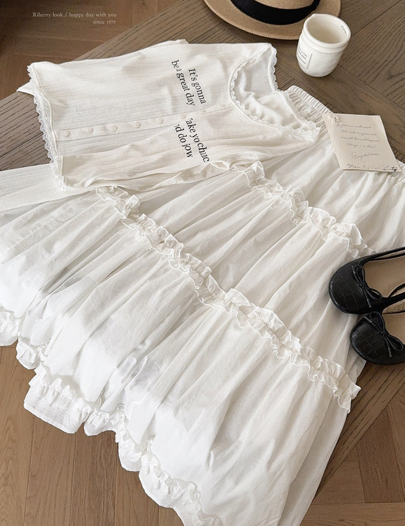 Get trendy with Angel voice midi skirt -  available at Peiliee Shop. Grab yours for $18 today!