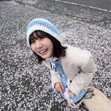 [Hand Knitted] Sakura season soft flower knitted ring