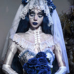 Get trendy with [Blood Supply] Corpse Bride Gothic Rose Veil and Gloves - Crop Top available at Peiliee Shop. Grab yours for $18 today!