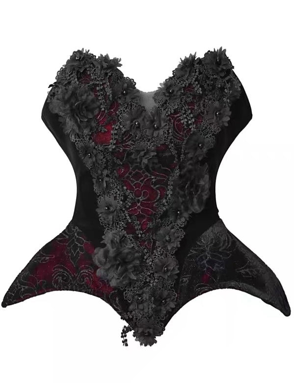 Blood Supply Christmas At Vampire Castle Corset