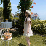 Doll’s Holiday Vintage Babydoll Mini Dress Pink