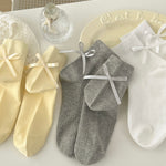 Get trendy with Ballerina Girls Ribbon Socks -  available at Peiliee Shop. Grab yours for $6.50 today!