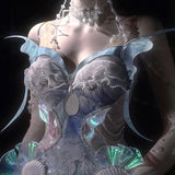 [Blood Supply] Silver Song Of Siren - Mermaid Corset Top