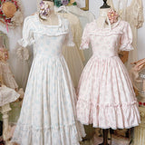 [Leflacon] 'La Feerique Roseraise' Vintage-inspired Rose One-piece Dress