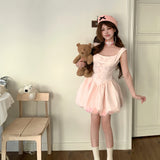 Get trendy with Rose romance 3D flower petals mini dress - Clothing available at Peiliee Shop. Grab yours for $39 today!