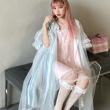 Get trendy with [August Unicorn] The Dream - Silk handmade vintage outer dress gown - Dresses available at Peiliee Shop. Grab yours for $168 today!