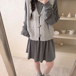 Get trendy with Vintage Cottage Girl Wool Blended Vest - Sweater available at Peiliee Shop. Grab yours for $19.90 today!