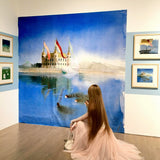 SheepKiss Swan Lake Maxi Tulle Silk Skirt