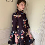 UNOSA Court Garden Oil-Painting Floral Quilted Jacket
