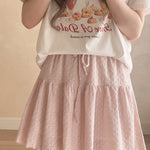 Get trendy with Sakura Aroma Heart Mini Skirt -  available at Peiliee Shop. Grab yours for $18 today!