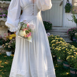 [Tailor Made] Morning Dew Handmade Cotton Bridal Maxi Dress