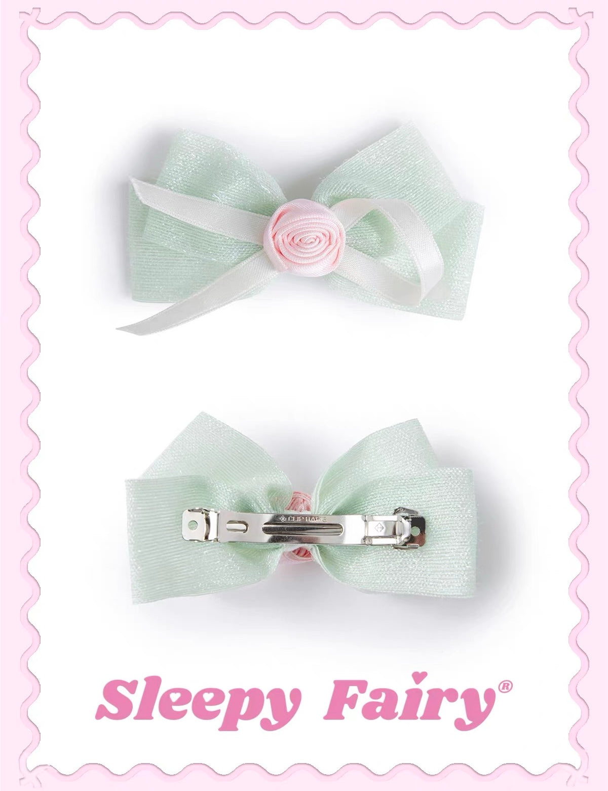 Sleepy Fairy Ballerina Ribbon Handmade Hairpin