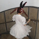 August Unicorn Wonderland Maid Stripe Dress