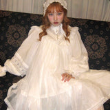 August Unicorn Edwardian Fairy Doll Silk Cotton Dress