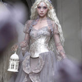 Blood Supply Moonlight Spirit Crystal Chain Underbust Corset