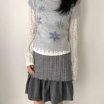 Get trendy with Sic Astra Snow Doll Coquette Sweater - Accessories available at Peiliee Shop. Grab yours for $39 today!