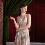 Get trendy with [UNOSA] Champagne Rose Evening Gown -  available at Peiliee Shop. Grab yours for $75 today!