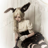 [Pre-order] NoLolita 25SS Lost Dream Faux Fur Ear Bunny Hair Clips Pins Cosplay