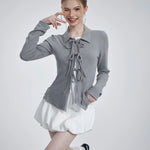 Get trendy with [Customizable] Loli Poli 2 in 1 shirt cardigan -  available at Peiliee Shop. Grab yours for $42 today!