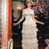 - Songe Atelier - Bourrée Ruffle Wedding Bridal Dress Tailor Made