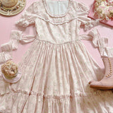 [Leflacon] 'La Feerique Roseraise' Vintage-inspired Rose One-piece Dress