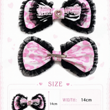 BunnyBite Pink Leopard Hime Gyaru Kimono Dress Set