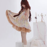 [Rose Island] Rosy Dusk Ruffle Tulle Dress