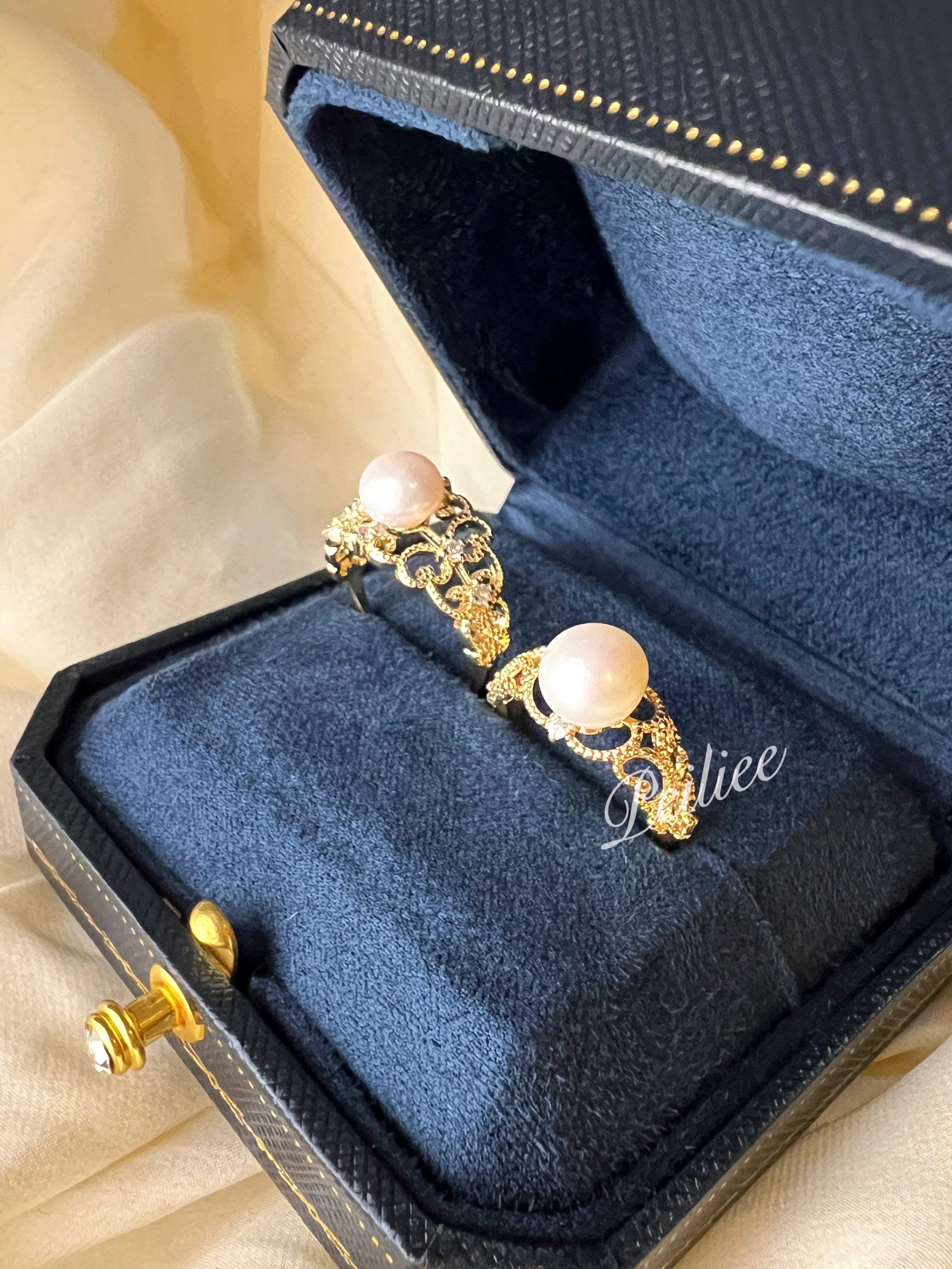 Get trendy with Being a princess is what i do the best 7-8mm, 8.5-9mm Freshwater Pearl Ring -  available at Peiliee Shop. Grab yours for $19.90 today!