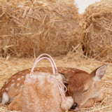 Rose Island Near the Little Deer Faux Fur Tote Bag