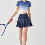 Get trendy with [Rexing x Peiliee Sport] Tennis Girl Seamless High-Waisted Pleated Skirt with Built-in Shorts -  available at Peiliee Shop. Grab yours for $36 today!