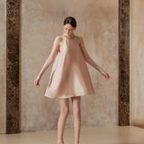 Fa Sogno Blush Aurora Halter Mini Dress