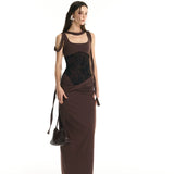 34ounce Desert Rose Starchy Fitted Bodycon Midi Dress